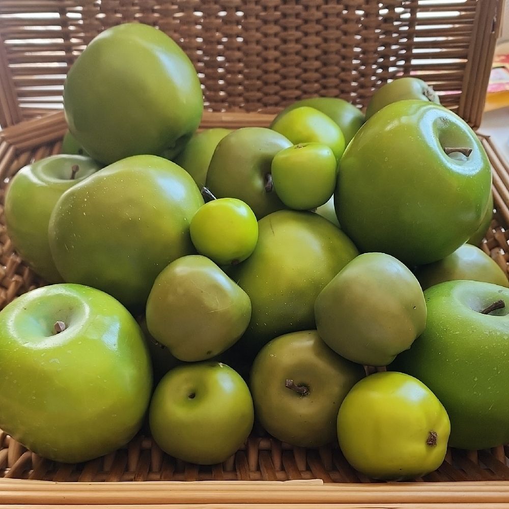 Green Decorative Faux Apples for Home Accents